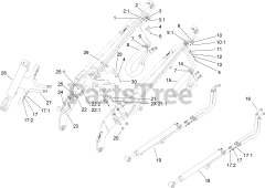 Toro 22333 (TX 525) - Toro Dingo Compact Utility Loader (SN: 270000401 - 270999999) (2007) Loader Arm Hydraulic Assembly