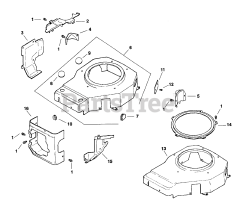 Exmark M36-12.5K-5 - Exmark 36" Metro Walk-Behind Mower, 12.5hp Kawasaki (SN: 102000 - 114999) (1995) Blower Housing &amp; Baffles