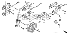 Honda GX200 QXB2/A (GCAE) - Honda Engine, Made in Japan (SN: GCAE-1900001 - GCAE-8999999) IGNITION COIL