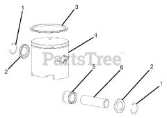 Ryobi RY 60511 B - Ryobi Cultivator Piston Assembly