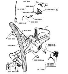 Husqvarna 41 - Husqvarna Chainsaw (1994-05) Tank Assembly