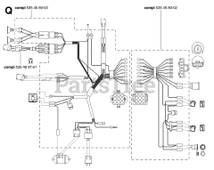 Husqvarna PF 21 AWD (953536501) - Husqvarna Proflex Swedish Riding Mower (2005-04) WIRING HARNESS