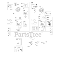 Briggs & Stratton 401577-0724-E1 - Briggs & Stratton Vertical Engine Carburetor, Fuel Supply