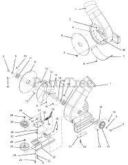 Gravely 891002 - Gravely CZ-HD 2-Bag Bagger (SN: 000101 & Above)