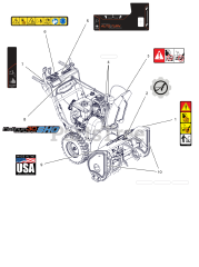 Ariens 921051 - Ariens Platinum 30" SHO Snow Blower, Ariens AX 414cc engine (SN: 180000 & Above) Decals - 30"