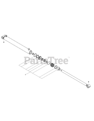 Toro 22328 HD (TX 1000) - Toro Dingo Wide Track Compact Utility Loader (SN: 414000000 - 999999999) Hydraulic Cylinder Assembly No. 140-7634