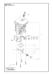 Husqvarna 435 e - Husqvarna Chainsaw CYLINDER PISTON