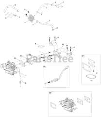 Toro 77285 (2000) - Toro 60" Z Master Zero-Turn Mower (SN: 418100000 - 999999999) Fuel System Assembly