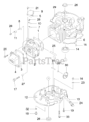 Toro 22172 - Toro Recycler Walk-Behind Mower (SN: 230000001 - 230999999) (2003) Cylinder And Crankcase Assembly