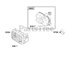 Briggs & Stratton 104M02-0298-H5 - Briggs & Stratton Vertical Engine Exhaust Group