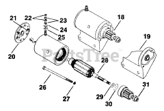 Kohler K301-47742 - Kohler K-Series Engine, Made for Wheel Horse, 12hp, 9kW Electric Start 11-10-37 (TP-2097)