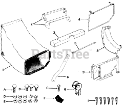 MTD 19070-7 - MTD Grass Catcher Assembly (1987)