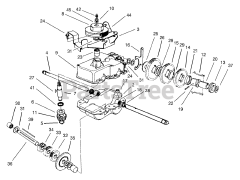 Exmark M216KASPC - Exmark 21" Metro Self-Propelled Walk-Behind Mower, 6hp Kawasaki (SN: 440000 - 509999) (2004) Gear Case Assembly No. 74-1861