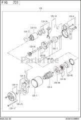 Subaru Robin EH650DC0551 (EH65) - Subaru Robin Engine 731 Electric Device