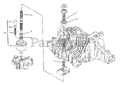 Toro 72062 (264-6) - Toro Yard Tractor (SN: 059000001 - 059000227) (1995) Pump Shaft