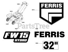 Ferris FW 15 (5901736) - Ferris FW15 Series 32" Walk-Behind Mower, 10hp Honda