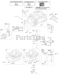 Briggs & Stratton 11A602-0100-E1 - Briggs & Stratton Vertical Engine Camshaft, Crankshaft, Cylinder, Engine Sump, Lubrication, Piston Group