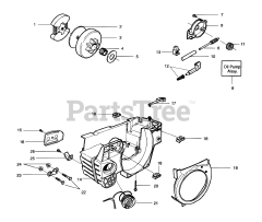 Husqvarna 41 - Husqvarna Chainsaw (1997-07) Oil Pump Assembly, Crankcase