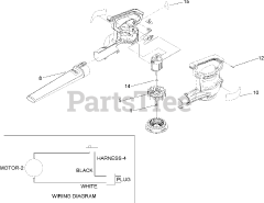 Lawn-Boy 51586 - Lawn-Boy Power Sweep Blower (SN: 240500001 - 240999999) (2004) BLOWER IMPELLER AND TUBE ASSEMBLY