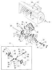 Cub Cadet 551 (190-551-100) - Cub Cadet 45" Snow Thrower Attachment Gear Box And Spiral
