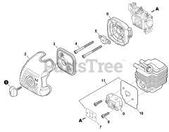 Echo SRM-225 - Echo String Trimmer (SN: U69629001001 - U69629999999) Intake