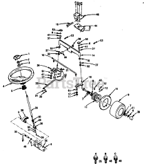 Poulan Pro PP 1844 - Poulan Pro Lawn Tractor STEERING, FRONT AXLE AND WHEELS