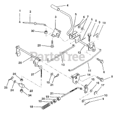 Poulan Pro PP 11536 - Poulan Pro Lawn Tractor Brake/Rear Mower Lift Assembly