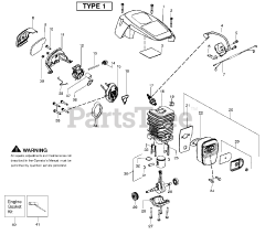 Poulan P 3314 WSA - Poulan Woodshark Chainsaw, Type 1 (2008-07)