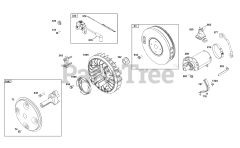 Briggs & Stratton 356447-0665-G1 - Briggs & Stratton Horizontal Engine Flywheel, Ignition, and Starter Group