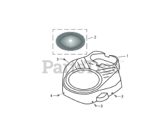 Scag SR 708 (SR 803) - Scag Engine BLOWER HOUSING ASSEMBLY