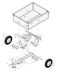Murray 242014x00A - Murray Utility Dump Cart (2004) Utility Dump Cart (part 1)