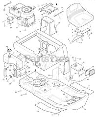 Murray 30577x8A - Murray 30" Rear-Engine Riding Mower (1998)