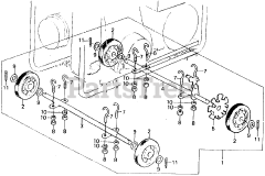 Honda ES3500 K1 A (ES3500) - Honda Generator, Made in Japan (SN: ES3500-1100014 - ES3500-1129443) WHEEL