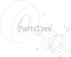 Toro 77502 - Toro 50" TimeCutter MyRide Zero-Turn Mower (SN: 417162420 - 417399999) Wheel Assembly No. 145-4692