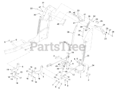 Exmark VTS651KA484 - Exmark 48" Vantage S-Series Stand-On Mower, Kawasaki FX651V (SN: 313000000 - 313999999) (2013) Deck Lift Assembly