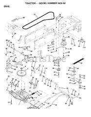 Poulan 342064 - Poulan Lawn Tractor (2006-06)