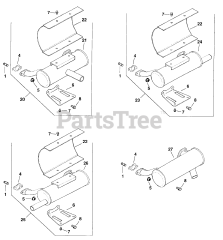 Exmark LZ22KC523 - Exmark 52" Lazer Z Zero-Turn Mower, 22hp Kohler (SN: 190000 - 219999) (1999) Exhaust - Pg. 64