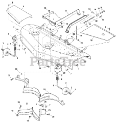 Massey Ferguson 2927 (2690318) - Massey Ferguson 60" Garden Tractor, 27hp Kohler