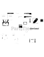 Cub Cadet RZT-50 KH (17YF2ACP010) - Cub Cadet 50" RZT Zero-Turn Mower, Kohler (2012) Label Map RZT50KH