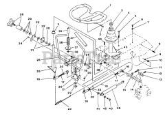 Exmark EXS-20KO - Exmark Explorer Zero-Turn Mower, 20hp Kohler (SN: 070000 - 079999) (1992) Steering &amp; Motion Controls