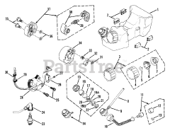Snapper 240 SS (86237) - Snapper String Trimmer 240SS Fuel Tank, Filter, Primer Pump, And Clutch Assm'y