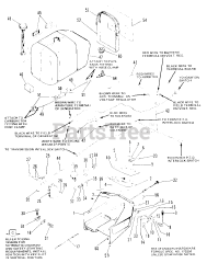 Simplicity 7010 (1690234) - Simplicity 42" Garden Tractor, 10hp