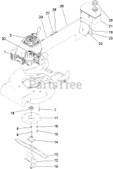 Toro 22187 TE - Toro 53cm Heavy-Duty Recycler Walk-Behind Mower (SN: 312000001 - 312999999) (2012)