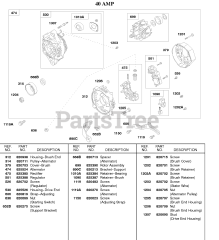 Briggs & Stratton 58A447-0481-E2 - Briggs & Stratton Horizontal Engine 40 AMP Alternator
