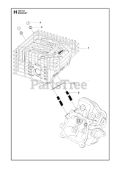 Husqvarna 587953202 (599349467) - Husqvarna Engine EXHAUST