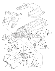Snapper GT 2354 (2690069) - Snapper 54" Garden Tractor, 23hp