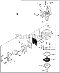Echo PB-265 LN - Echo Backpack Blower (SN: P43014001001 - P43014999999) Carburetor, RB-K85