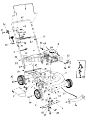 White Outdoor 117-050-190 - White Outdoor Lawn Boss 20" Walk-Behind Mower (1987)