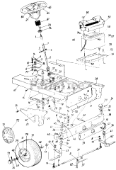 Ranch King 132-800H205 - Ranch King Lawn Tractor (1992) Steering Assembly