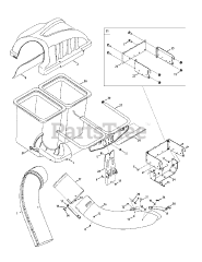 Cub Cadet 19A30003 (19A30003000) - Cub Cadet Twin Rear Bagger General Assembly (2012 &amp; before)